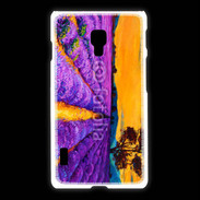 Coque LG L7 2 Peinture de champs de lavande 