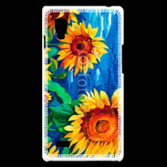 Coque LG Optimus L9 Peinture de tournesol