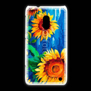 Coque Nokia Lumia 620 Peinture de tournesol