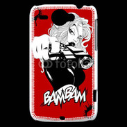 Coque HTC Wildfire G8 Femme blanche 50