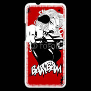 Coque HTC One Femme blanche 50