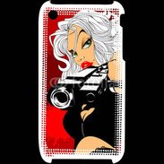 Coque iPhone 3G / 3GS Femme blonde tueuse 50