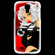 Coque Samsung Galaxy S4 Femme blonde tueuse 50