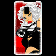 Coque LG P990 Femme blonde tueuse 50