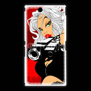 Coque Sony Xpéria Z Ultra Femme blonde tueuse 50
