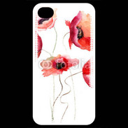 Coque iPhone 4 / iPhone 4S Peinture de Coquelicots