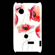 Coque Sony Xperia Typo Peinture de Coquelicots