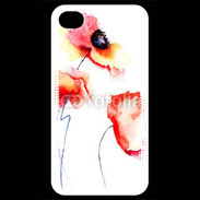 Coque iPhone 4 / iPhone 4S Peinture de Coquelicots 25