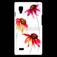 Coque LG Optimus L9 Belles fleurs en peinture