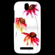 Coque HTC One SV Belles fleurs en peinture