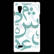 Coque LG Optimus L9 Paterne de lettres Arabes 110