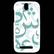 Coque HTC One SV Paterne de lettres Arabes 110