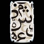 Coque Blackberry 8520 Paterne de lettres Arabes 130