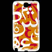 Coque Samsung Galaxy Note 2 Paterne de lettres Arabes 140