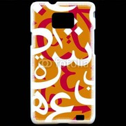 Coque Samsung Galaxy S2 Paterne de lettres Arabes 140