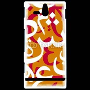 Coque Sony Xperia U Paterne de lettres Arabes 140