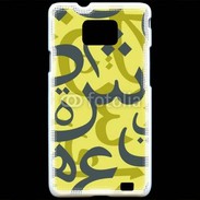 Coque Samsung Galaxy S2 Paterne de lettres Arabes 150