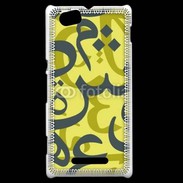 Coque Sony Xperia M Paterne de lettres Arabes 150