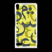 Coque Huawei Ascend P6 Paterne de lettres Arabes 150
