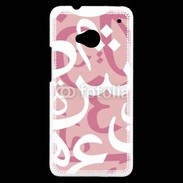 Coque HTC One Paterne de lettres Arabes 160