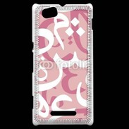 Coque Sony Xperia M Paterne de lettres Arabes 160