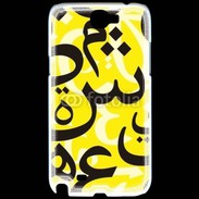 Coque Samsung Galaxy Note 2 Paterne de lettres Arabes 170