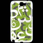 Coque Samsung Galaxy Note 2 Paterne de lettres Arabes 180