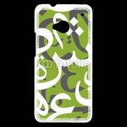 Coque HTC One Paterne de lettres Arabes 180