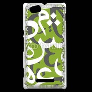 Coque Sony Xperia M Paterne de lettres Arabes 180