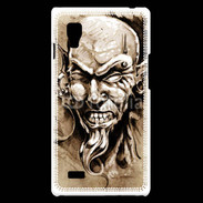Coque LG Optimus L9 Visage tatouée et percée 50