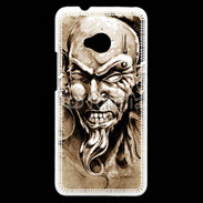 Coque HTC One Visage tatouée et percée 50