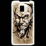 Coque LG P990 Visage tatouée et percée 50