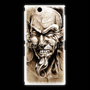 Coque Sony Xpéria Z Ultra Visage tatouée et percée 50