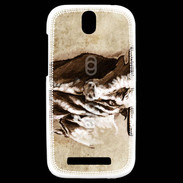 Coque HTC One SV Taureau en dessin