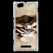 Coque Sony Xperia M Taureau en dessin