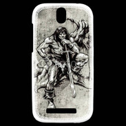 Coque HTC One SV Guerrier en dessin 25