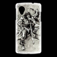 Coque LG Nexus 5 Guerrier en dessin 25