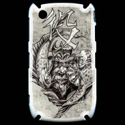 Coque Blackberry 8520 Visage de guerrier en dessin 50