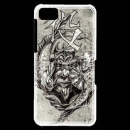 Coque Blackberry Z10 Visage de guerrier en dessin 50
