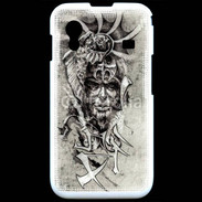 Coque Samsung ACE S5830 Visage de guerrier en dessin 52