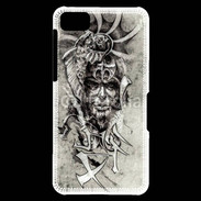 Coque Blackberry Z10 Visage de guerrier en dessin 52