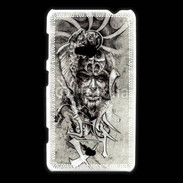 Coque Nokia Lumia 625 Visage de guerrier en dessin 52