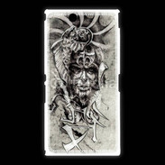Coque Sony Xpéria Z Ultra Visage de guerrier en dessin 52