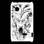 Coque Sony Xperia Typo visage de gargouille en dessin 25