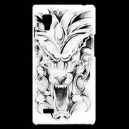 Coque LG Optimus L9 visage de gargouille en dessin 25