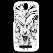 Coque HTC One SV visage de gargouille en dessin 25