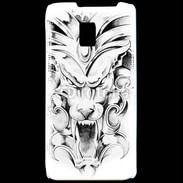 Coque LG P990 visage de gargouille en dessin 25