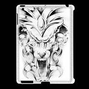 Coque iPad 2/3 visage de gargouille en dessin 25
