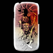 Coque Samsung Galaxy S3 Mini Visage de guerrier en dessin 60