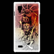 Coque LG Optimus L9 Visage de guerrier en dessin 60
